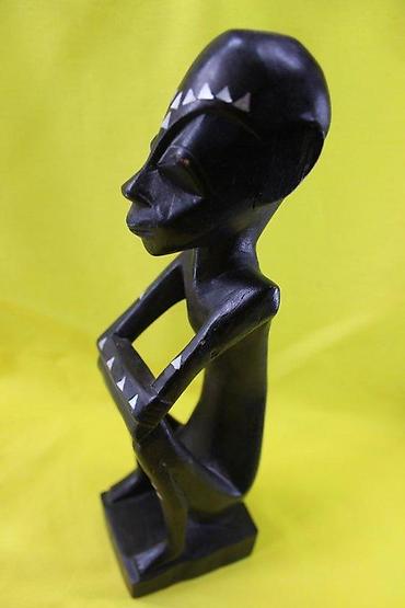 Figure: STARA DRVENA AFRIČKA FIGURA, RETKO | Stara afrička drvena figura — 4