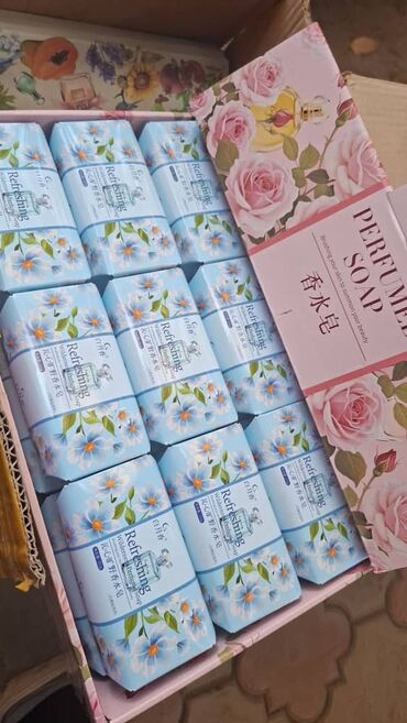 Гигиена и ароматизаторы: Мыло парфюмированное коробка (можно сделать ассорти) Вес: ±252 гр/шт — 5