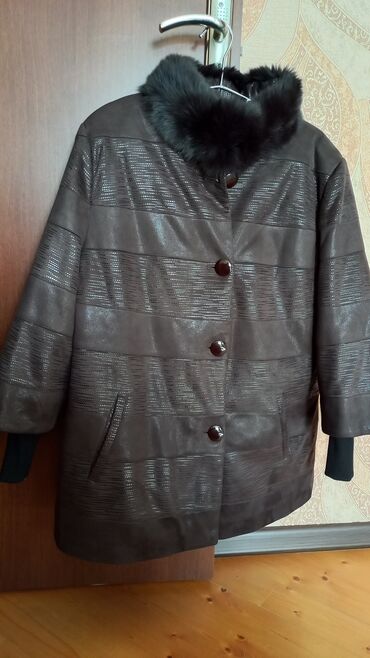 Пальто: Пальто 3XL (EU 46), цвет - Коричневый