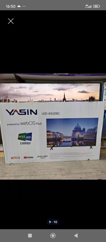 Телевизоры: Телевизор YASIN 43" (109 см) Slim с Google TV - Платформа: Google TV — 15