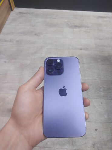 iphone xr голубой: IPhone 14 Pro Max, Б/у, 256 ГБ, Deep Purple, Коробка, 87 %