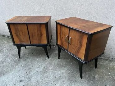 Stilske komode: Retro Art Deco noćni ormarići / stočići - MOGUĆ PREVOZ U dobrom — 12