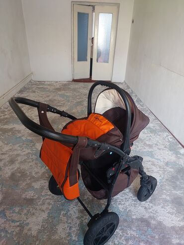 Коляски: Коляска, цвет - Желтый, Б/у — 2