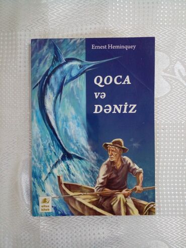 Kitablar, jurnallar, CD, DVD: Qoca və Dəniz.Uşaq hekayə kitabı.Müəllif:Ernest Heminquey.Yep