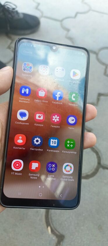 Samsung: Samsung Galaxy A32, Б/у, 128 ГБ, цвет - Голубой, 2 SIM