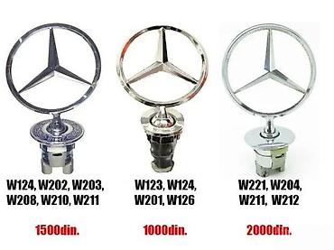 stilove pl: Mercedes znak hauba A, B, ML. Znak za haubu na ubadanje - 57mm. ✨ Znak — 4