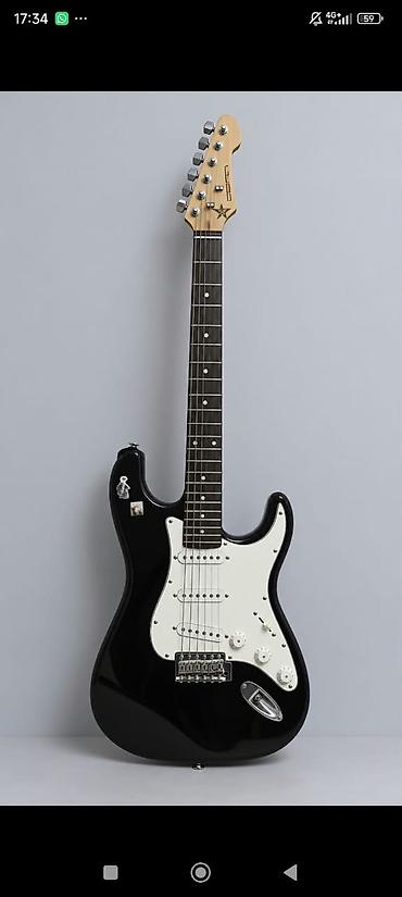 Спорт жана хобби: Продам электрогитару Stratocaster (Black) Классический инструмент в — 1