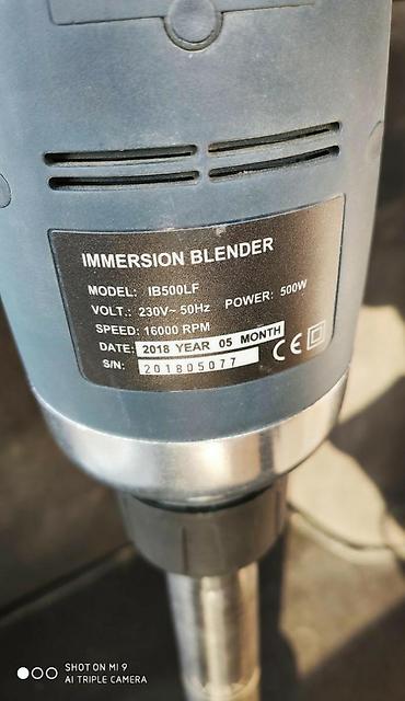 Digər restoran, kafe avadanlığı: Blender Immersion Blender 25 lik bicaq 500 watt turbo guc 16000 suret — 4