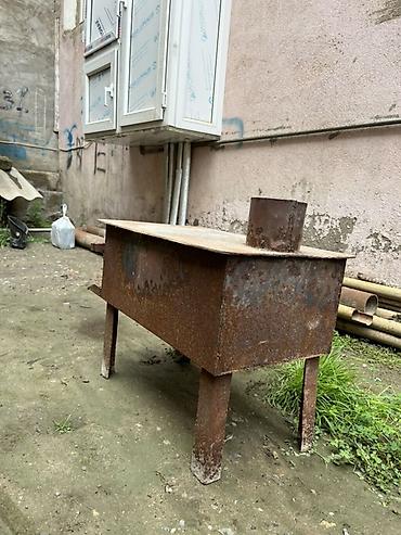 pec qiyməti: Metal soba satılır. Qalın metaldan hazırlanmış, ayaqlı konstruksiyaya — 3