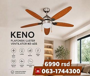 philips ae2330: KENO plafonski luster ventilator KE-63S - Kombinacija ventilatora i — 1