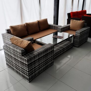 Bağ divan və kreslo dəstləri: Yeni, 2 kreslo, Divan, Metal, Azərbaycan — 14