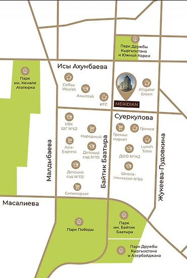 кант квартиры 2023г: 3 комнаты, 109 м², 4 этаж — 3