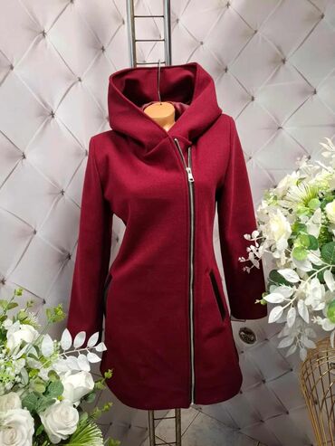 Kaputi: Ženska kaput-dukserica sa kapuljačom - Moderan kroj do sredine — 4