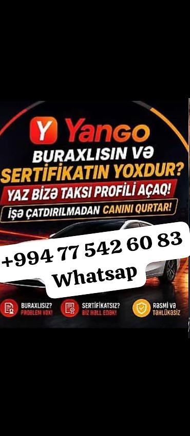 taksi parki: Taksi sürücüsü tələb olunur, Şəxsi nəqliyyat vasitəsi ilə, Gündəlik ödəniş, Təcrübəsiz — 1