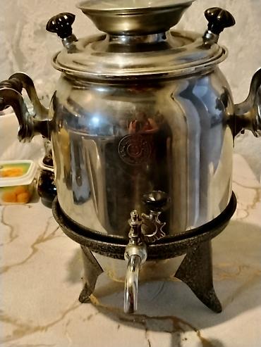 samovar altı podnos: Metal samovar – klassik dizaynlı, kranlı model.qazda — 1