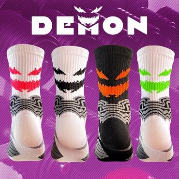 изготовление носков с логотипом: Мужские баскетбольные/волейбольные носки Devil's с длинной трубкой