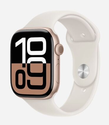 apple watch 6 40mm: Apple Watch Series 10 GPS, 42 мм, "розовое золото", спортивный ремешок