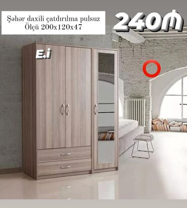 sumqayitda dolablar: Yeni, Açılan, 3 qapılı Qarderob, paltar dolabı