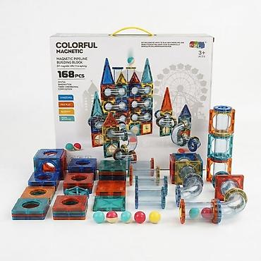 Магнитный конструктор с трубопроводом Colorful Magnetic — набор для