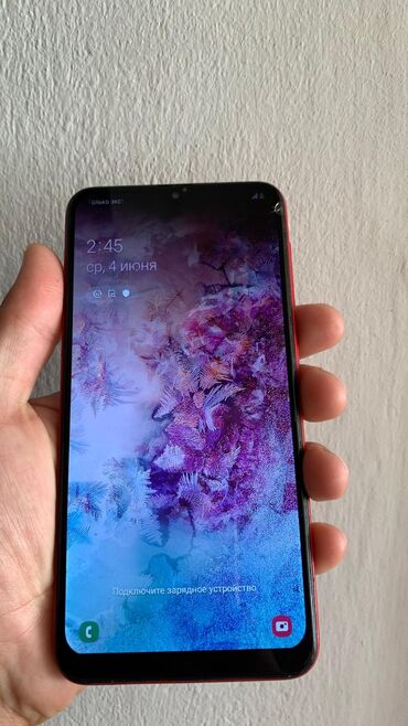 айфон дешево купить: Samsung Galaxy A10, Колдонулган, 32 ГБ, түсү - Кызыл, 2 SIM