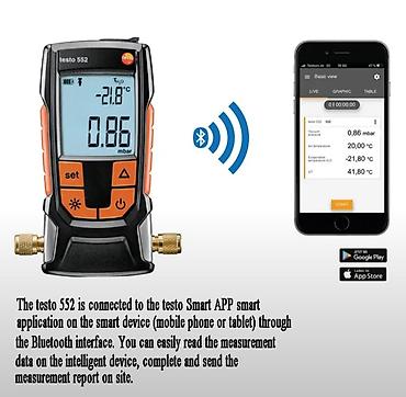 Манометры: Rəpəmsal vakuumetr Model:TESTO 552 Rəqəmsal yüksək dəqiqlikli — 3