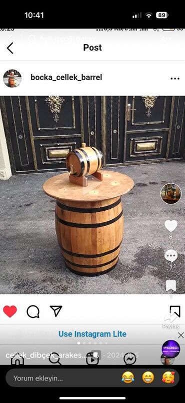 Mətbəx üçün digər texnika: Hədiyyə və suvenir üçün taxta çəllək. Dekor Boçka. Dekorativ çellek — 8