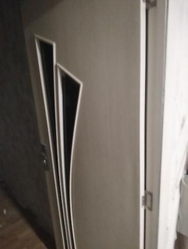 mdf divar panelleri: Ağ rəng tonlarında interyer qapısı - Material: laminat üzlü MDF - — 2