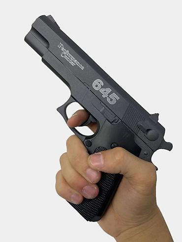 орбизный пистолет: Игрушечный пистолет AirSoft Gun K6D (модель «645») - Тип: пружинный — 7