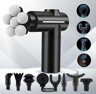Şəxsi qulluq: Dərin əzələ masajı üçün elektrikli portativ “massage gun”. Sakit və — 1