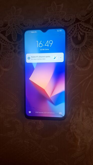blu: Redmi 9T, 64 ГБ, цвет - Черный, Битый