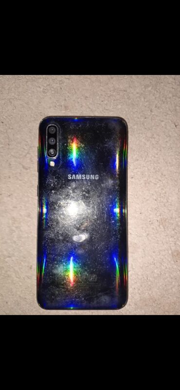 чехол samsung i9100: Samsung Galaxy A50, 64 ГБ, цвет - Черный, Битый, Отпечаток пальца