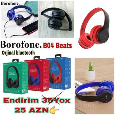 baseus encok true wireless earphones w04: Borofone bo4 35yox 25 azn. 5 saat zəng və musiqi üçün mikrofon, 200