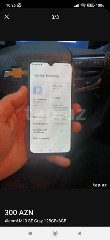 xiaomi mi 9 se qiymeti irshad telecom: Xiaomi Mi 9 SE, 128 GB, rəng - Boz, 
 Sensor, Barmaq izi, İki sim kartlı