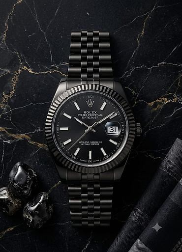 Aksesuarlar: Yeni, Qol saatı, Rolex, rəng - Qara — 2