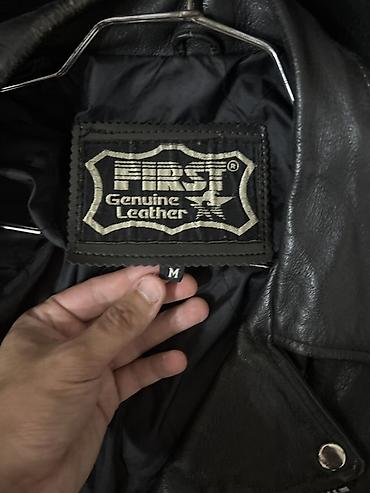 Верхняя одежда: Məhsul: FIRST Genuine Leather kişi motosiklet üslublu dəri gödəkcə - — 1