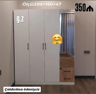 2 ci perde: Dolab yeni qarderob paltar dolabı güzgülü — 1