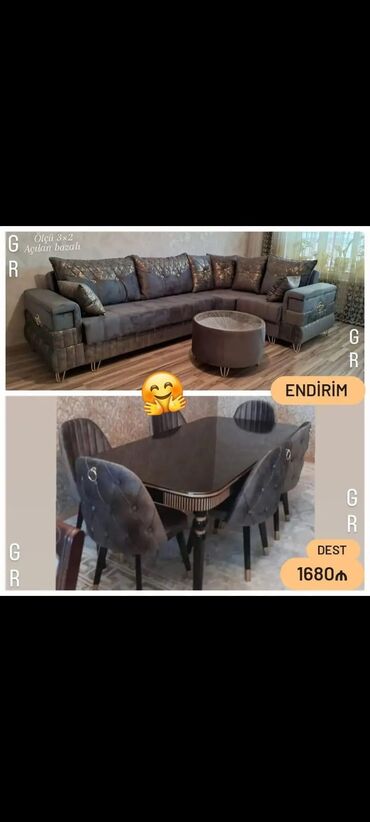 çay evi üçün divan: Künc divan, Qonaq otağı üçün