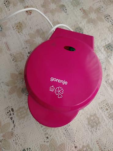 vafli aparati: Gorenje çoxfunksiyalı elektrik vafli aparat - Rəng: çəhrayı korpus - — 1