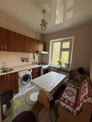 колледжи: 2 комнаты, 52 м², Аламедин-1 мкр 105 серия, 3 этаж, Косметический ремонт — 5