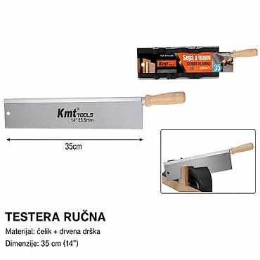 KMT Drvena drška testera 9364280 Ručno pila sa drvenom drškom
