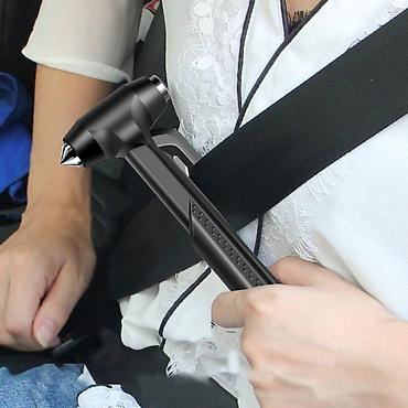 Avtomobil üçün alətlər: Avtomobil üçün şüşə sındıran çəkic və təhlükəsizlik kəməri üçün bıçaq — 3