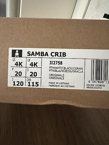 samba krasofka: Rəng - Ağ Krossovkalar, Adidas, Ölçü: 20, Uniseks — 2