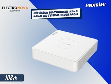 Klaviaturalar: 🔒 Hikvision DS-7108HGHI-K1 – 8 Kanal HD TVI DVR (H.265 Pro+) ✔️ 8