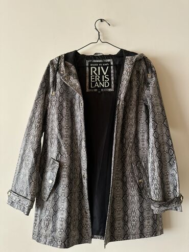 женские лаковые плащи: Плащ, River Island, S (EU 36), цвет - Серый