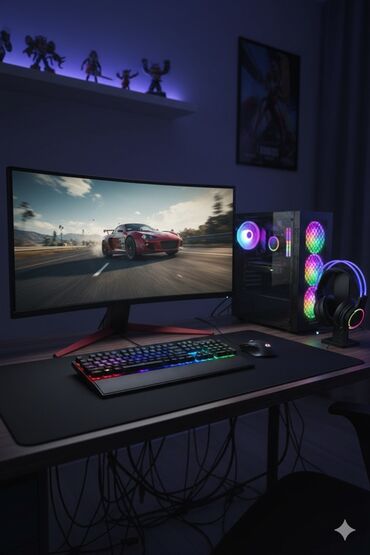 Masaüstü kompüterlər və iş stansiyaları: Gaming kompüter komplekti aksesuarlari ile birlikte satiilir Tərkib — 19