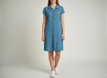 sukienki koszulowa w krate: Women`s dress, size S