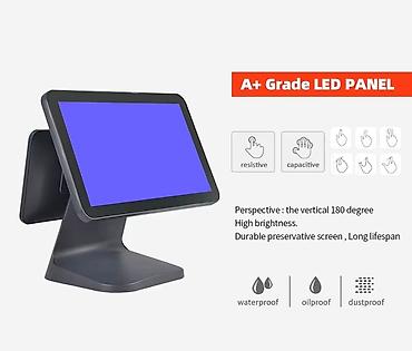 opo: POS-моноблок CY75 с двумя экранами, черный - Процессор: Intel Core i5 — 4