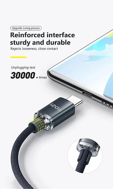 Žičani punjači za telefone: Super Brzi Punjač mobilnog telefona 120W! Super Brzi novi USB — 11
