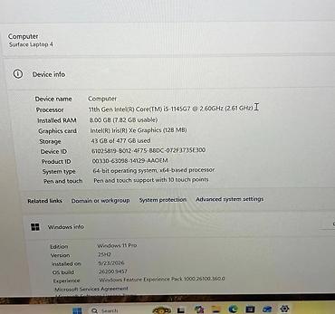 google fitbit: 💻 **MICROSOFT SURFACE LAPTOP 4 | CORE i5 11-го ПОКОЛЕНИЯ | 8/256 GB** — 4