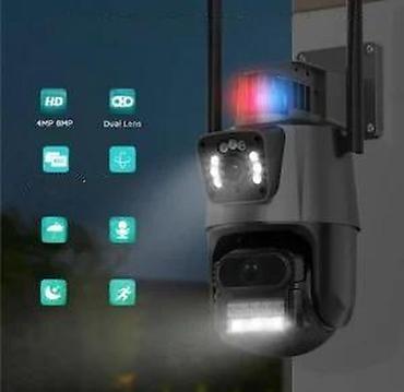 Kamere za video nadzor: Spoljna Wi‑Fi PTZ sigurnosna kamera – GuoanVision 4K Ultra HD, 8MP — 12